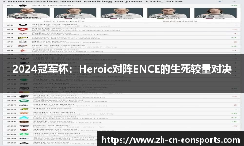 2024冠军杯：Heroic对阵ENCE的生死较量对决